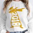Dabbing Graduation Class Of 2018 T-Shirt School Colors Unisex Sweatshirt