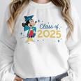 Disney Mickey Mouse Cap & Gown '25 Graduation Class Of 2025 Premium Tri-Blend Unisex Sweatshirt