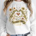 Elder Emo Club Skeleton Hands Heart Nostalgia Unisex Sweatshirt