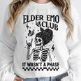 Elder Emo Club Skeleton Nostalgia It Wasn't a Phase Mom Unisex Sweatshirt