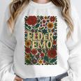 Elder Emo Floral Gothic Vintage Nostalgia Premium Tri-Blend Unisex Sweatshirt Elder Emo Floral Gothic Vintage Nostalgia Premium Tri-Blend Unisex Sweatshirt