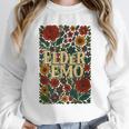 Elder Emo Floral Gothic Vintage Nostalgia Unisex Sweatshirt