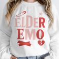 Elder Emo Retro Punk Typography Nostalgia Unisex Sweatshirt