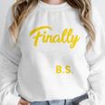 Finally Done With This BS Class Of 2025 College Graduation Premium Tri-Blend Unisex Sweatshirt