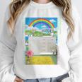 Frutiger Aero Aesthetic Rainbow Glitch Art Unisex Sweatshirt