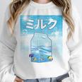 Frutiger Aero Aesthetic Tech Kawaii Milk Underwater Fishes Unisex Sweatshirt Frutiger Aero Aesthetic Tech Kawaii Milk Underwater Fishes Unisex Sweatshirt