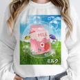 Frutiger Aero Aesthetic Tech Kawaii Strawberry Milk Fishes Raglan Baseball Tee Unisex Sweatshirt Frutiger Aero Aesthetic Tech Kawaii Strawberry Milk Fishes Raglan Baseball Tee Unisex Sweatshirt
