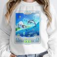Frutiger Aero Skeuomorphism User Interface Nostalgia Premium Tri-Blend Unisex Sweatshirt