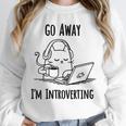 Go Away I'm Introverting Cat Introvert Anxiety Anxious Unisex Sweatshirt Go Away I'm Introverting Cat Introvert Anxiety Anxious Unisex Sweatshirt