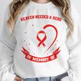 Go Red In Memory Of Granddaughter Heart Disease Awareness Premium Unisex Sweatshirt