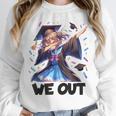 We Out Graduate Dabbing Anime Girl Grad Graduation Unisex Sweatshirt