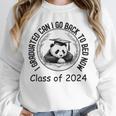 I Graduated Can I Go Back To Bed Now 2024 Graduation Panda Unisex Sweatshirt