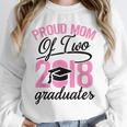 Graduation Shirt For Mom With Twins Proud Mom Of Two Unisex Sweatshirt