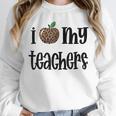 I Heart My Teachers I Love My Teachers Graduation Kids Teens Unisex Sweatshirt