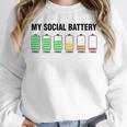 Introvert Cute My Social Battery Unisex Sweatshirt