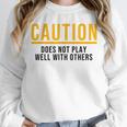 Introverted Does Not Play Well Competitive Athletic Unisex Sweatshirt Introverted Does Not Play Well Competitive Athletic Unisex Sweatshirt