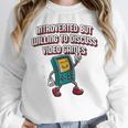 Introverted But Willing To Discuss Video Games Introvert Raglan Baseball Tee Unisex Sweatshirt Introverted But Willing To Discuss Video Games Introvert Raglan Baseball Tee Unisex Sweatshirt