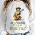 Jeremiah Was A Bullfrog A Classic Rock Nostalgia Trip Premium Tri-Blend Unisex Sweatshirt