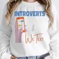 We Just Text Introvert For Quiet People Raglan Baseball Tee Unisex Sweatshirt We Just Text Introvert For Quiet People Raglan Baseball Tee Unisex Sweatshirt