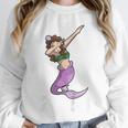 Kids Class Of 2029 Shirt Graduation Dabbing Mermaid Shirt Unisex Sweatshirt
