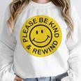Be Kind Rewind Shirt Retro Nostalgia Sticker 80s 90s Tee Premium Tri-Blend Unisex Sweatshirt Be Kind Rewind Shirt Retro Nostalgia Sticker 80s 90s Tee Premium Tri-Blend Unisex Sweatshirt