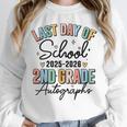 Last Day Of School Autograph 2nd Grade Graduation Boys Girls Unisex Sweatshirt