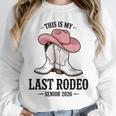 This Is My Last Rodeo Senior 2026 Cowgirl Graduation Unisex Sweatshirt