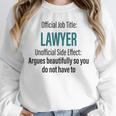 Lawyer Definition Quote Attorney Student Graduation Unisex Sweatshirt