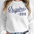 Lawyers Graduation Esquire Est 2018 Graduate Shirt Unisex Sweatshirt