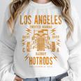 Los Angeles Hotrods Automotive Nostalgia Distressed Premium Tri-Blend Unisex Sweatshirt