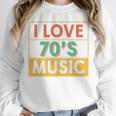 I Love 70's Music Retro Style Nostalgia Vibe 1970 70's Party Premium Tri-Blend Unisex Sweatshirt
