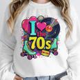 I Love The 70s Vintage Cassette Roller Vinyl Nostalgia 70s Premium Tri-Blend Unisex Sweatshirt