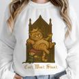 Medieval Cat Sarcastic Queen Lazy King Introvert Kitty Unisex Sweatshirt Medieval Cat Sarcastic Queen Lazy King Introvert Kitty Unisex Sweatshirt
