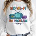 No Wi-Fi No Problem – Retro Dial Up Tech Nostalgia Unisex Sweatshirt