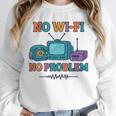 No Wi-Fi No Problem – Retro Dial Up Tech Nostalgia Unisex Sweatshirt