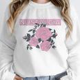 Nostalgia 80s 90s Retro Style Graphics Rose Pink Flower Unisex Sweatshirt