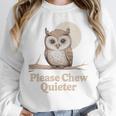 Please Chew Quieter Introvert Christmas Bird Lover Unisex Sweatshirt