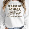 Please Be Patient With Me I'm From The 1900s Retro Horse Unisex Sweatshirt