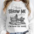 Please Show Me Patience I'm From The 1900s Vintage Horse Premium Unisex Sweatshirt