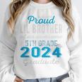 Proud Little Brother Of 5th Grade Graduate 2024 Graduation Premium Unisex Sweatshirt