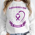 Purple Epilepsy Awareness Day Month In Memory Of Wife Unisex Sweatshirt