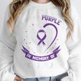 Purple In Memory Of My Sister In Law Alzheimers Dementia Unisex Sweatshirt Purple In Memory Of My Sister In Law Alzheimers Dementia Unisex Sweatshirt