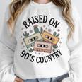 Raised On 90's Country Music Lover Nostalgia Retro Vibe Premium Tri-Blend Unisex Sweatshirt