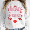 Read Your Heart Out Valentine Reading Book Lover Teacher Premium Tri-Blend Unisex Sweatshirt