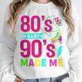 Retro 1980s 80's Baby 1990s 90's Made Me Nostalgia Vibes Premium Tri-Blend Unisex Sweatshirt