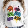 Retro Gamer Controller 80s 90s Video Game Arcade Nostalgia Unisex Sweatshirt