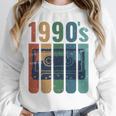 Retro Nineties Style Audio Tape Nostalgia Year 1990 Premium Tri-Blend Unisex Sweatshirt