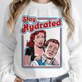 Retro Vampire Book Cover Style Stay Hydrated Halloween Unisex Sweatshirt