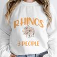 I Like Rhinos And Maybe 3 People Introvert Animal Unisex Sweatshirt I Like Rhinos And Maybe 3 People Introvert Animal Unisex Sweatshirt