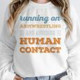 Running On Armwrestling Social Introvert Humor Vintage Unisex Sweatshirt Running On Armwrestling Social Introvert Humor Vintage Unisex Sweatshirt